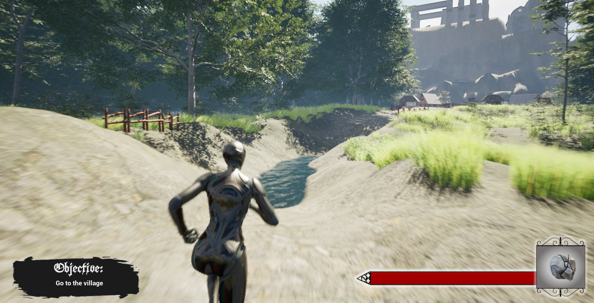 Accidental Assassin gameplay showing player spawn location