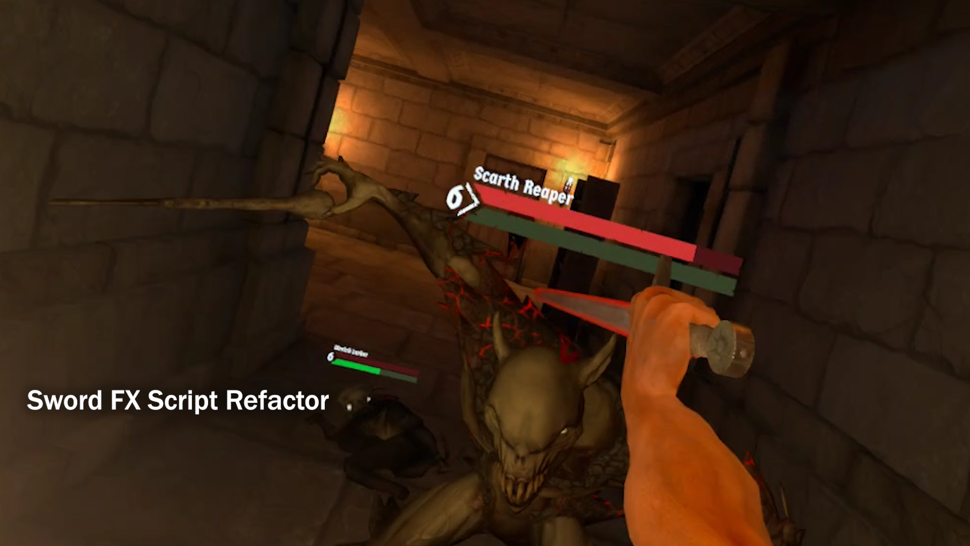 Reave sword combat showcasing my sword fx refactor