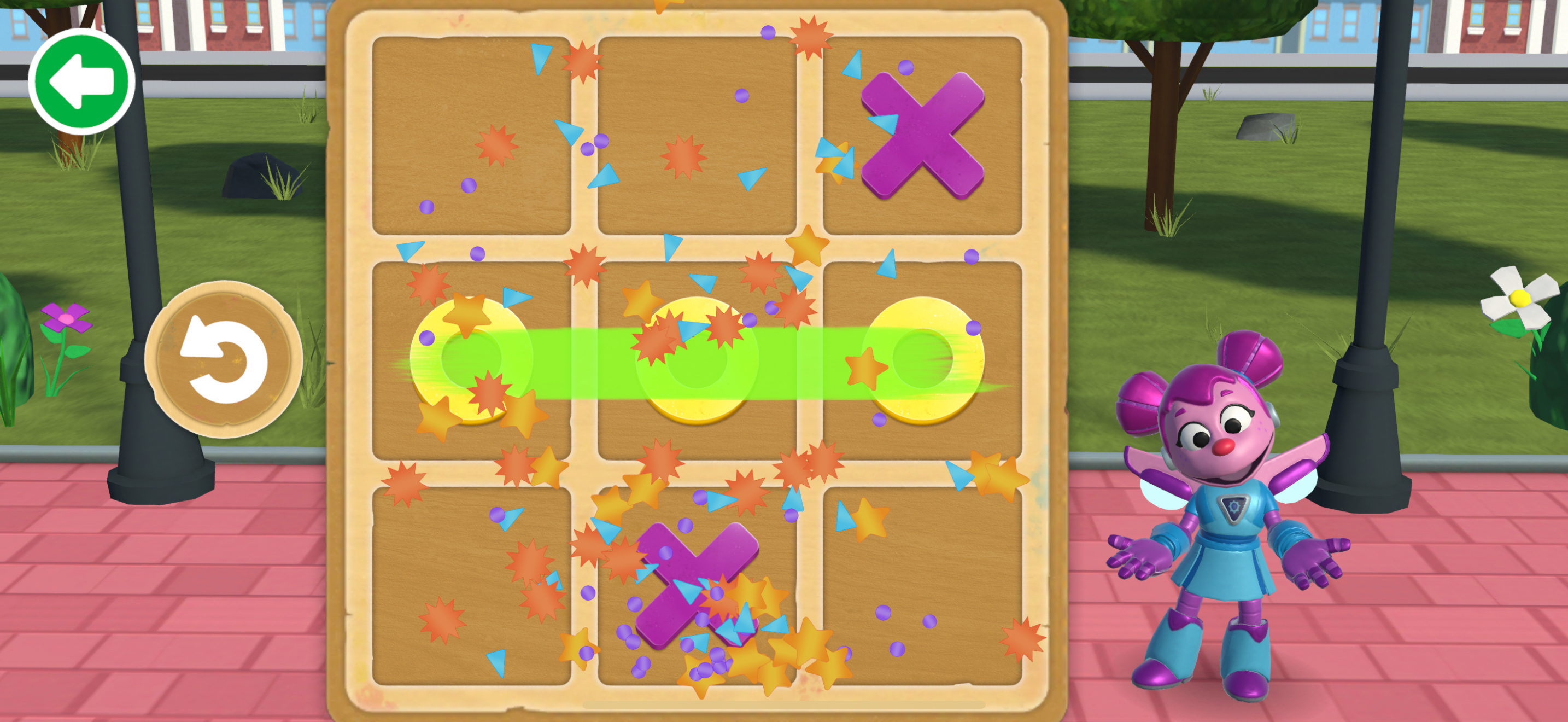 Tic-Tac-Toe win screen