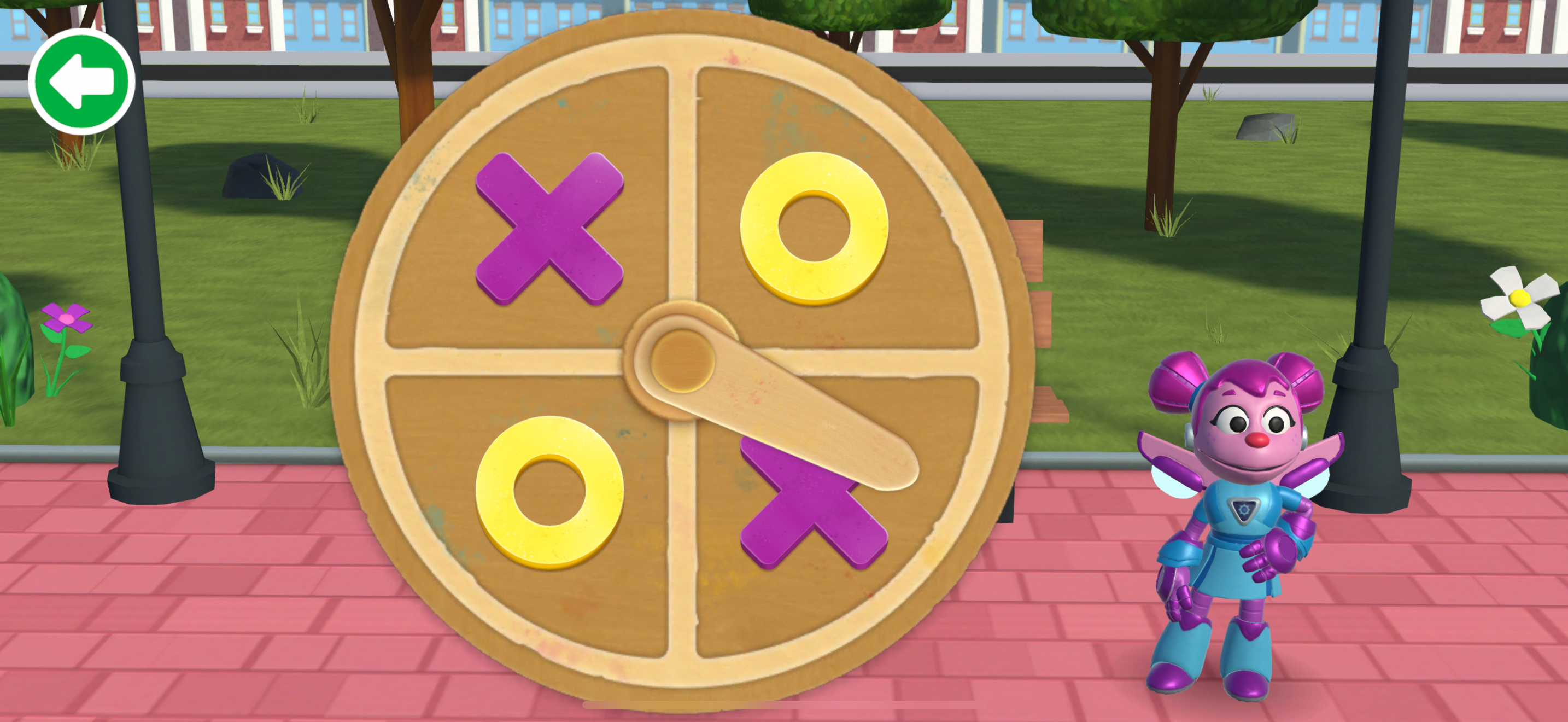 Tic-Tac-Toe starter spinner
